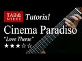 Cinema Paradiso "Love Theme" -  Guitar Lesson + TAB