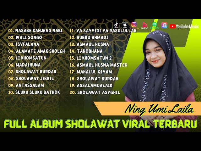 Ning Umi Laila - Nasabe Kanjeng Nabi - Wali Songo - Alamate Anak Sholeh | Sholawat Full Album class=