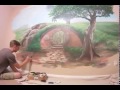 How to plan your colors - Hobbit house mural - Mural Joe