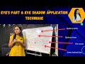 Eyes part | Eyeshadow application technique | How to apply eyeshadow for beginners