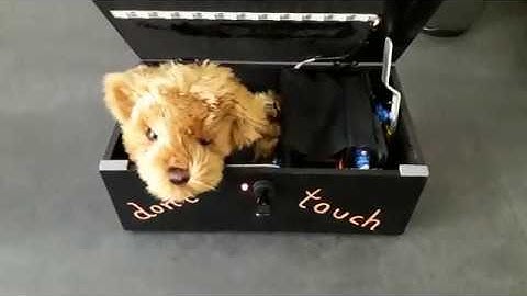 Manah Manah Muppets Useless Box mit Mp3 und Hebevorrichtung für Stofftier