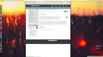 ProPresenter 5 Not Showing After Opened & Stage Display Not Showing