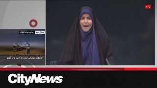 Israeli air strikes interrupt Iranian state TV broadcast