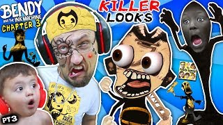 UGLY FACE WEAPON vs BENDY & THE INK MACHINE Chapter 3! FGTEEV gets Tattoo & Shawn Cries (Part 3)