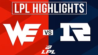 WE vs RNG Highlights ALL GAMES | LPL 2024 Summer | Team WE vs Royal Never Give Up