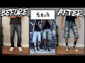 DIY | Custom ENDS REPAIR Flared Denim Shorts | JULIUS