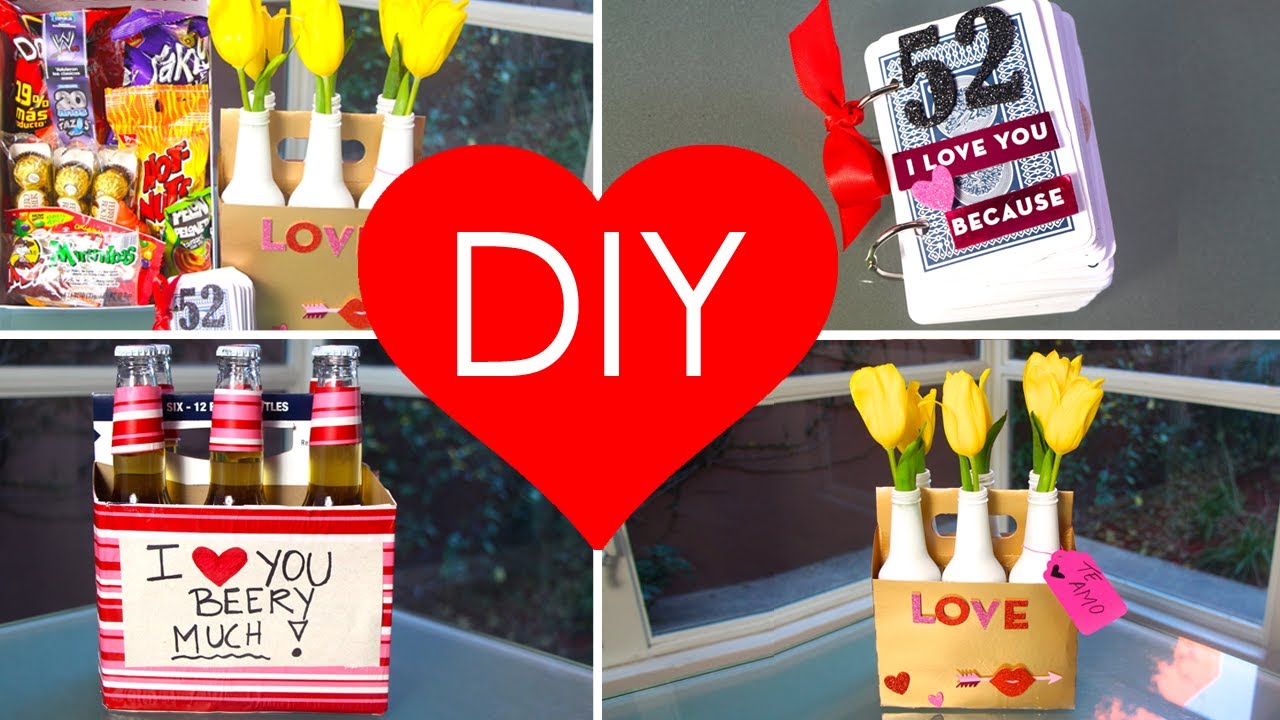 DIY- 4 REGALOS ORIGINALES Y FACILES PARA SAN VALETIN - YouTube