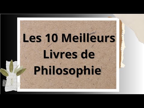 Vidéo: L'un des meilleurs livres philosophiques
