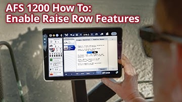 AFS Pro 1200 Display Video Guide: Enabling Raise Row Features