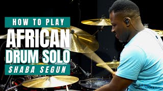 Shaba Segun Plays African Drum Solo - Live at Drum Quarters