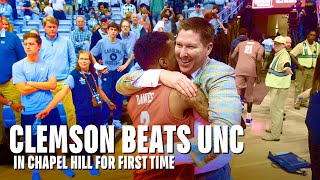 Clemson wins road game against UNC for first time in school history