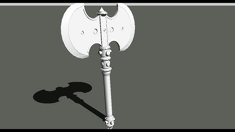 Speed modeling 3D - SketchUp : Fantastic Ax