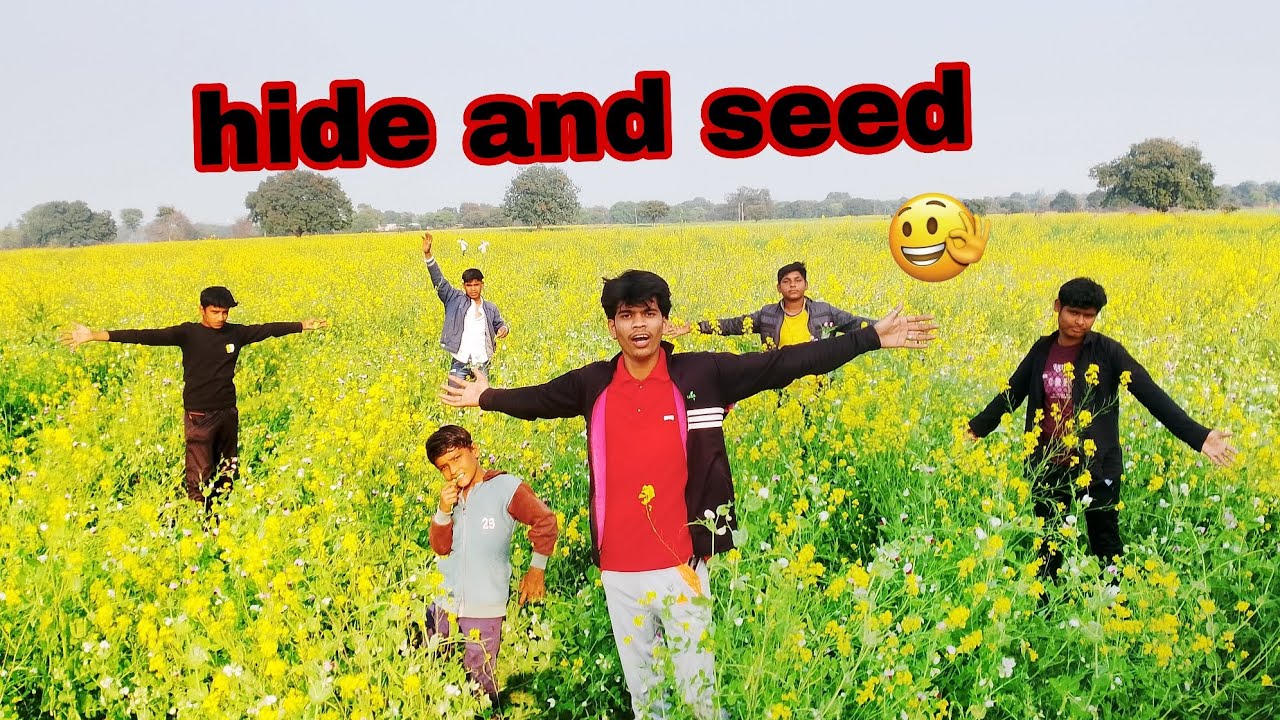 हाइड एंड सीड चैलेंज खेतों के अंदर मजेदार😁🤫👍