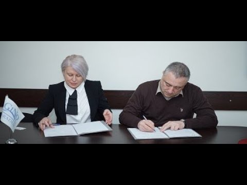 კსუ-სა და \"ჯინო პარკს\" შორის ურთიერთთანამშრომლობის მემორანდუმი გაფორმდა 22.03.2018 კსუ/ciu