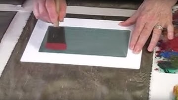 Fabric Surface Design - Painting through Silkscreens and How to Clean Silkscreens