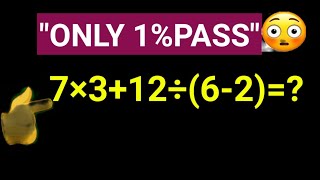 Only 1% Of People Can Solve This Math Problem