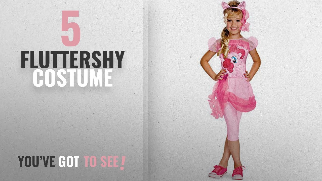 Top 10 Fluttershy Costume [2018]: Hasbro's My Little Pony Pinkie Pie Classic Girls Costume,