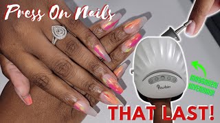 💯 NO LIFT DIY Press On Nail Tutorial HOW TO Application Last Weeks! Must Have Nail Products GIVEAWAY screenshot 2