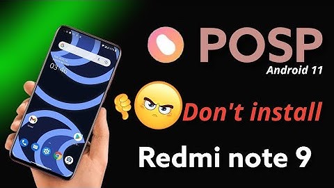 How to install posp rom on Redmi note 9 | Redmi note 9 posp android 11 rom | Redmi note 9