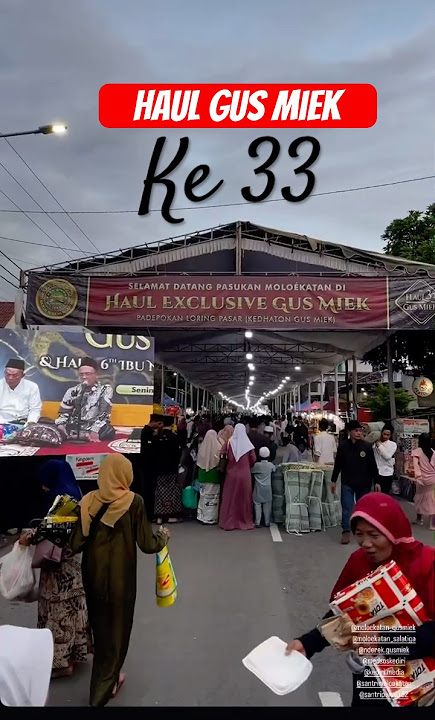 Suasane Haul Gus Miek yang ke 33 ramai banget #gusmiek #moloekatan #guskautsar #haul #santriploso