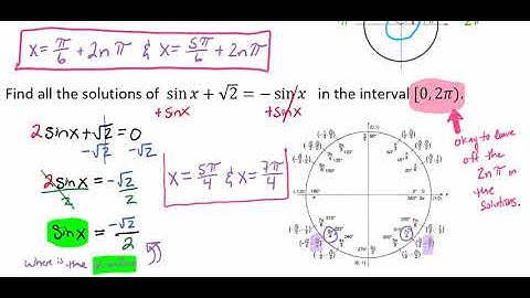 Solving Trigonometric Equations by Collecting Like Terms and Extracting Square Roots Video