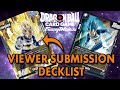 Vegeta viewer submission deck tech and gameplay  dragon ball super card game fusion world