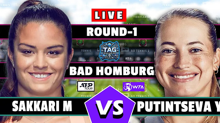 🔴LIVE: SAKKARI M vs PUTINESAVA N • BAD HAMBUR OPEN Gameplay #Sinner #Jarry #Round1 #tennis #atp #AO