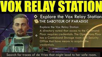 The outer worlds 2 - explore the vox relay station | the saboteur of paradise quest guide