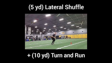 (5yd) Lateral Shuffle + (10yd) Turn and Run