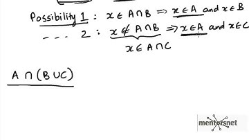 55 Distributive Law for Intersection over Union proof using the definition of set equality part2