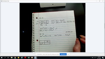 8.1.2 Factoring with Generic Rectangles
