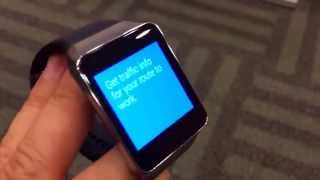Samsung Gear Live: Android Wear watch hands-on at Google I/O 2014 (video)
