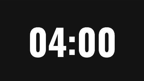 ⏰ 04 Minute Focus Timer | Study & Productivity Timer | Calm & Relaxing