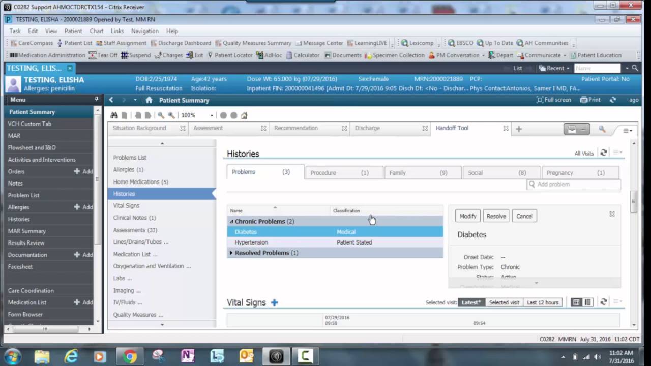 Cerner Charting System