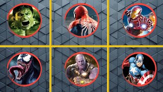 AVENGERS FUUNY DANCE! HULK CARTOON VS MARVEL'S SPIDER-MAN, THANOS, VENOM, CAPTAIN AMERICA, IRON MAN