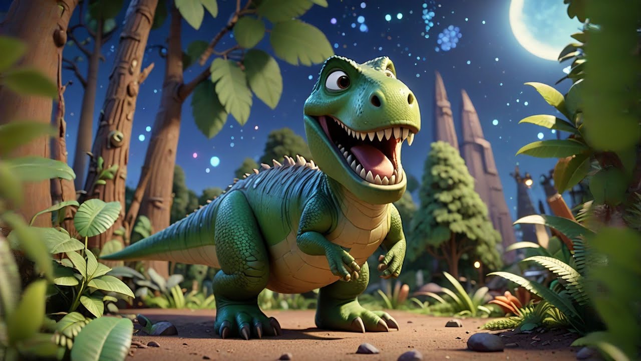 Dinosaur Dreams at Night | Bedtime Song for Kids | Nursery Rhymes
