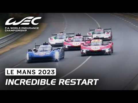 Incredible Action at the Restart in Hypercar I 2023 24 Hours of Le Mans I FIA WEC
