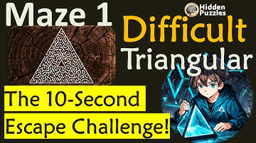 Difficult Triangular mazes  Maze 1