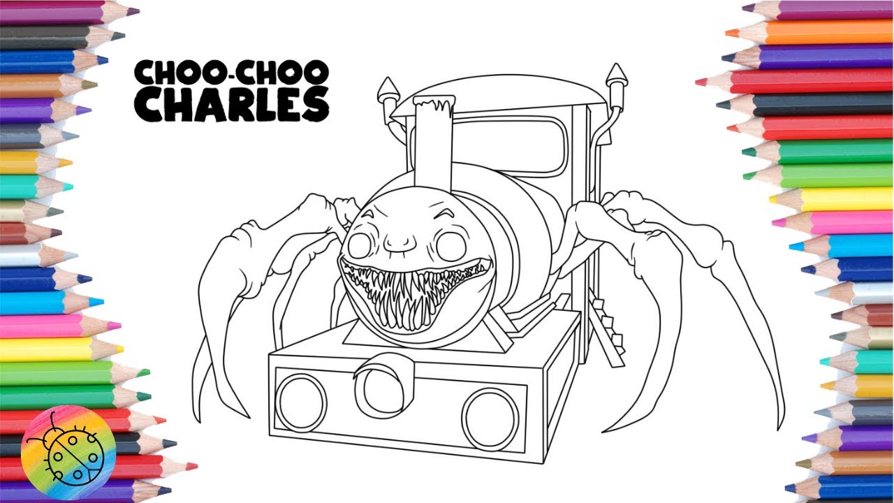 Choo Choo Charles Coloring Page Choo Choo Charles Speed Coloring