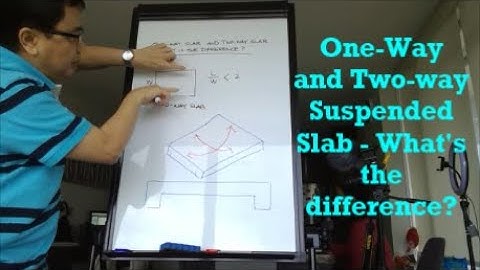 One-way and Two-way Suspended Slab - Tagalog Tutorial