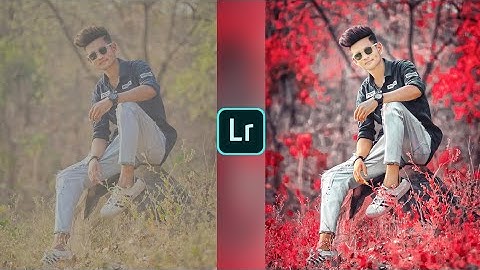Lightroom black and red effect photo editing tutorial | lightroom background colour change preset