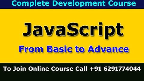 Complete Javascript Tutorial | Javascript Tutorial | Javascript full course | Javascript Trainings