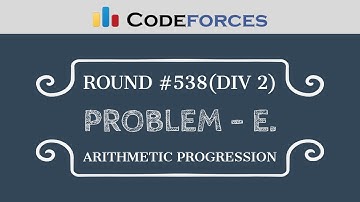 Arithmetic Progression - Codeforces Round #538