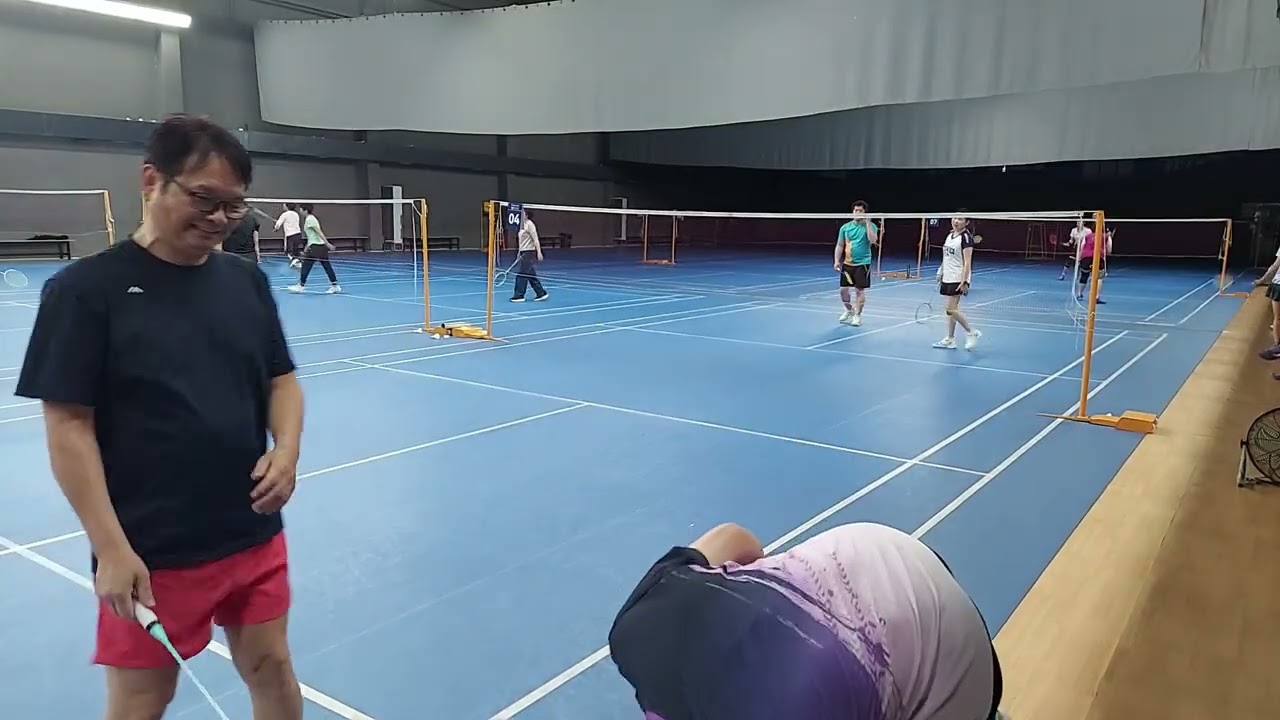Badminton game, Zhongshan, China 3 4 26 2