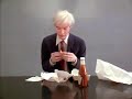 Andy Warhol Eats a Burger King Whopper (1981) | Rare Footage