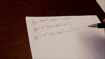 3rd Order Non Homogeneous Linear Differential Equation (Undetermined Coefficients)