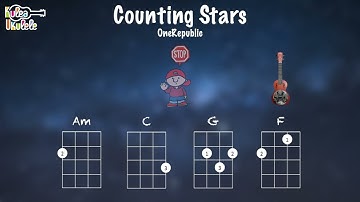 Counting Stars - Ukulele play along (Am, C, G, F, and Dm)