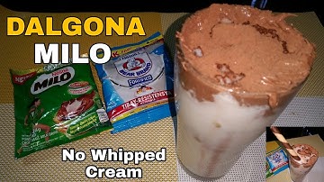 Milo Dalgona | Dalgona Milo without whipped cream | How to Make Dalgona Milo? | Cristelle I.