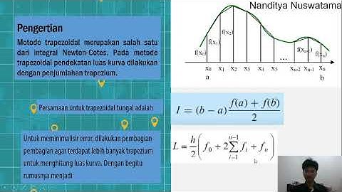 Metode Trapezoidal dengan Microsoft Excel