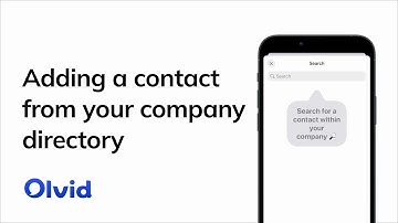 Adding a contact from your company’s directory - Olvid Support